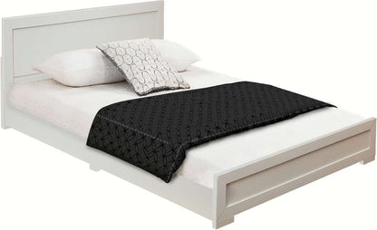 Camden Isle - Trent Wooden Platform Bed in White, King with 2 Nightstands - 312433 veiw 4