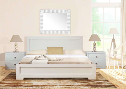 Camden Isle - Trent  Wooden Twin Platform Bed in White - 87003 veiw 3