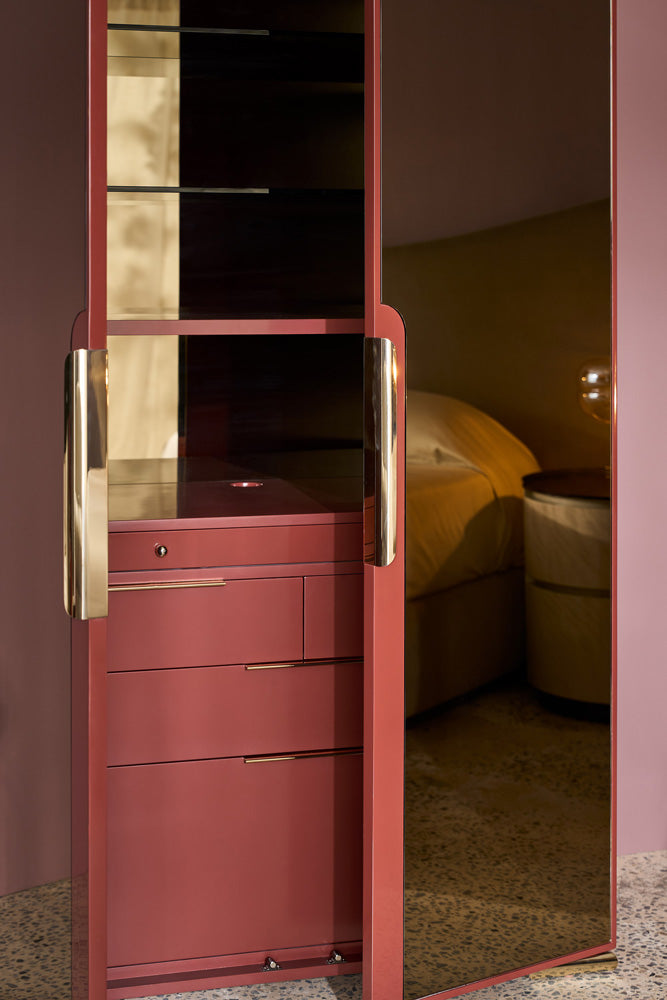 Caracole - Allure Armoire in Rouge Red Gloss - CLA-024-052
