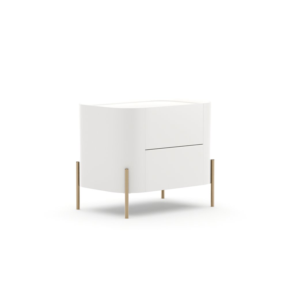 Caracole - Atom 26" Nightstand - Latte - CLA-426-065 view 1