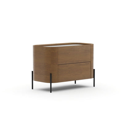 Caracole - Atom 34" Nightstand - Chocolate Nougat - CLA-426-067 view 1