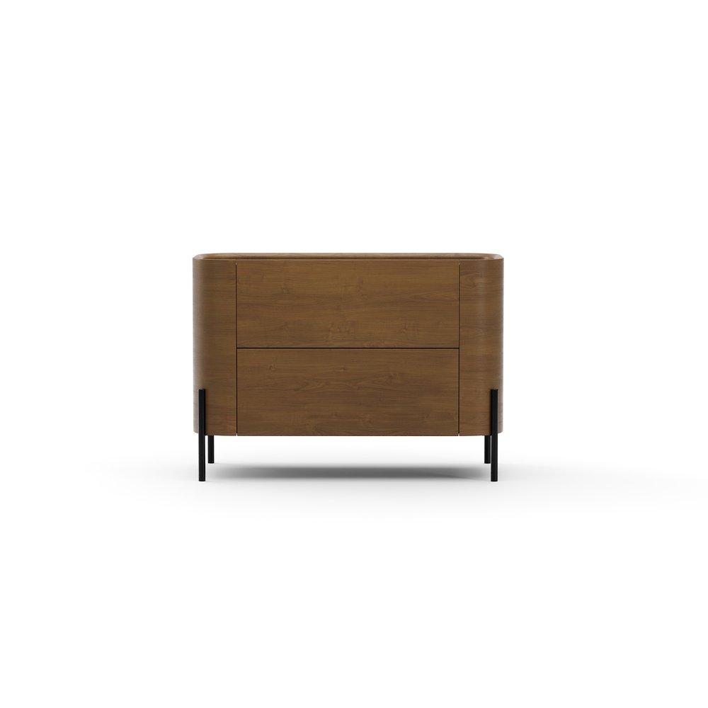 Caracole - Atom 34" Nightstand - Chocolate Nougat - CLA-426-067 view 2