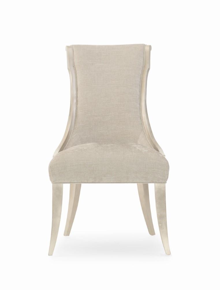 Caracole - Avondale Silver Leaf Upholstered Side Chair (Set Of 2) - C022-417-281 veiw 2