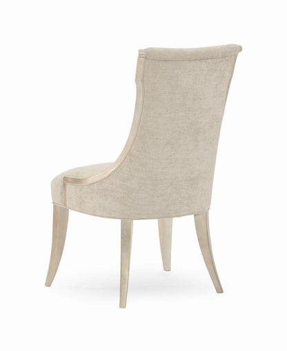 Caracole - Avondale Silver Leaf Upholstered Side Chair (Set Of 2) - C022-417-281 veiw 4