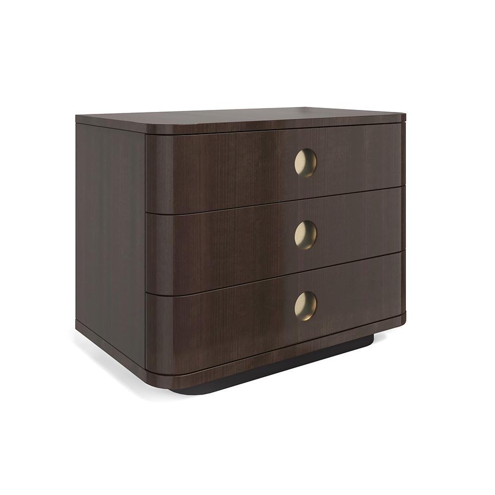 Caracole - Bachelor Large Nightstand in Otter Gloss - CLA-024-066 veiw 1