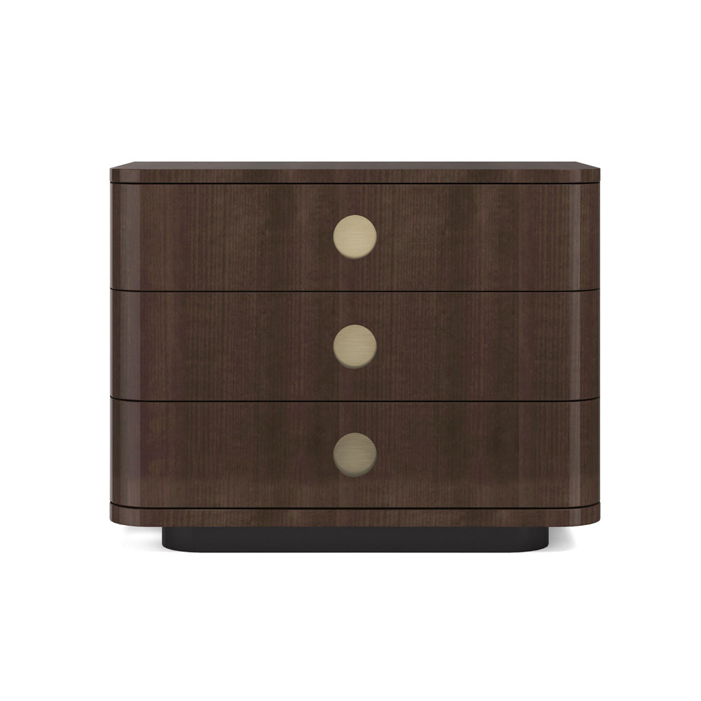 Caracole - Bachelor Large Nightstand in Otter Gloss - CLA-024-066