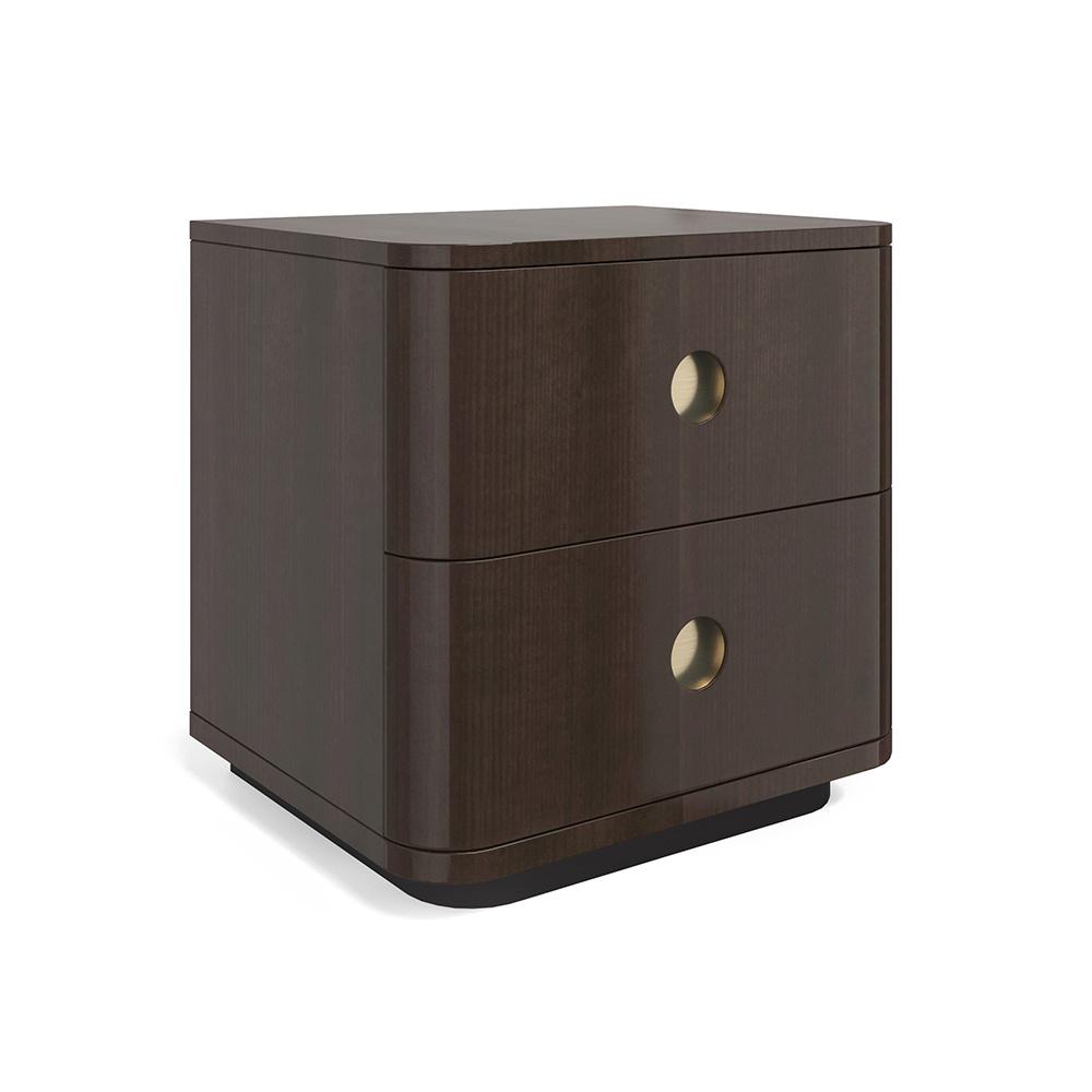 Caracole - Bachelor Small Nightstand in Otter Gloss - CLA-024-065 veiw 1