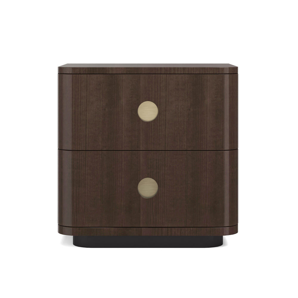 Caracole - Bachelor Small Nightstand in Otter Gloss - CLA-024-065