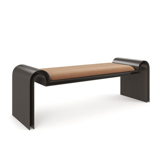 Caracole - Beau Bench in Brushed Deep Bronze - CLA-024-081 veiw 1