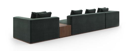Caracole - Bello 4Pc Sectional in Retro Walnut - UPH-024-SEC2-A veiw 1