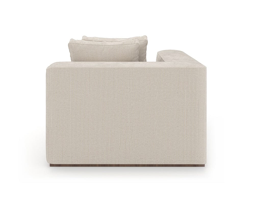 Caracole - Bello Corner Laf Chair in Oatmeal - UPH-024-CRL1-B