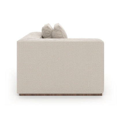 Caracole - Bello Corner Laf Chair in Oatmeal - UPH-024-CRL1-B