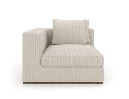 Caracole - Bello Corner Laf Chair in Oatmeal - UPH-024-CRL1-B