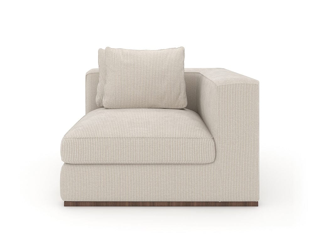 Caracole - Bello Corner Raf Chair in Oatmeal - UPH-024-CRR1-B