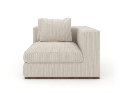 Caracole - Bello Corner Raf Chair in Oatmeal - UPH-024-CRR1-B