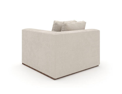 Caracole - Bello Corner Raf Chair in Oatmeal - UPH-024-CRR1-B