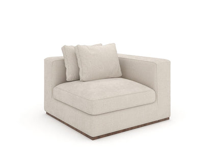 Caracole - Bello Corner Raf Chair in Oatmeal - UPH-024-CRR1-B