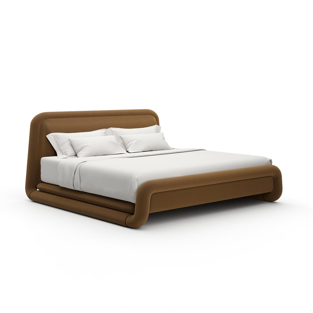 Caracole - Bold King Bed - Camel - CLA-426-127 view 1