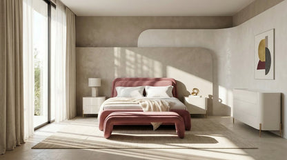 Caracole - Bold King Bed - Dusty Rose - CLA-426-126 view 7