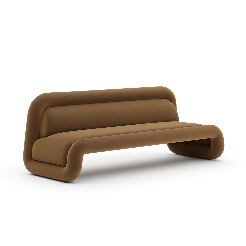 Caracole - Bold Sofa - Camel - UPH-426-012-A view 1