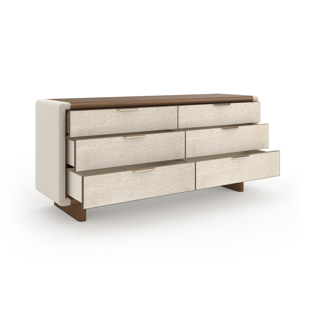 Caracole - Botero Dresser in Retro Walnut - CLA-024-012