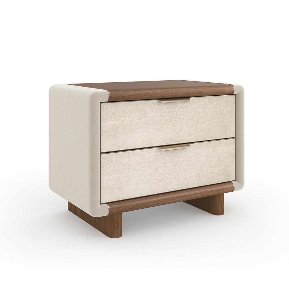 Caracole - Botero Large Nightstand in Retro Walnut - CLA-024-063 veiw 1
