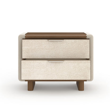 Caracole - Botero Large Nightstand in Retro Walnut - CLA-024-063
