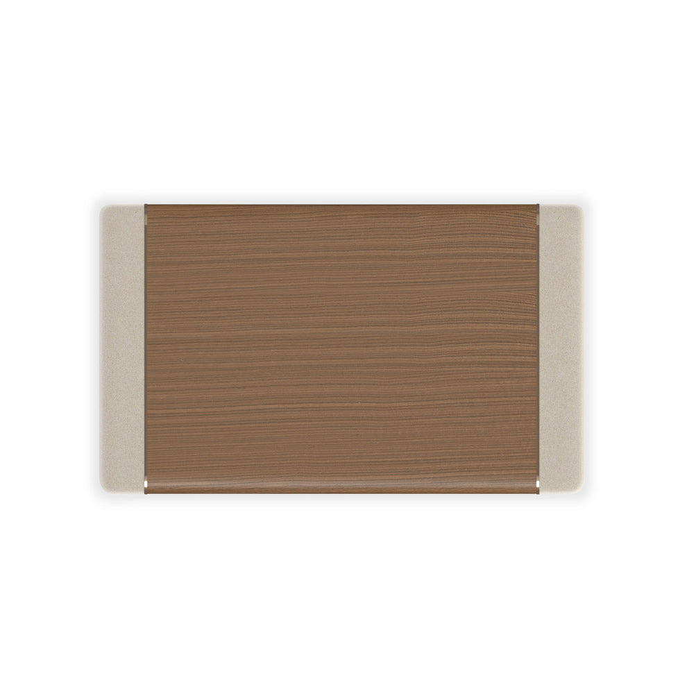 Caracole - Botero Large Nightstand in Retro Walnut - CLA-024-063