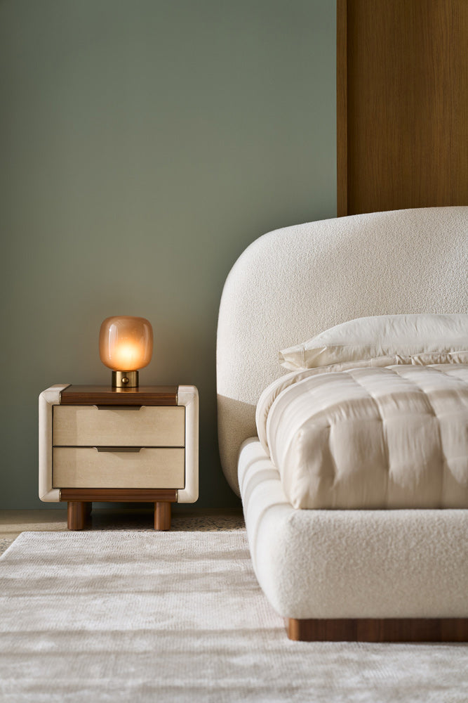 Caracole - Botero Large Nightstand in Retro Walnut - CLA-024-063
