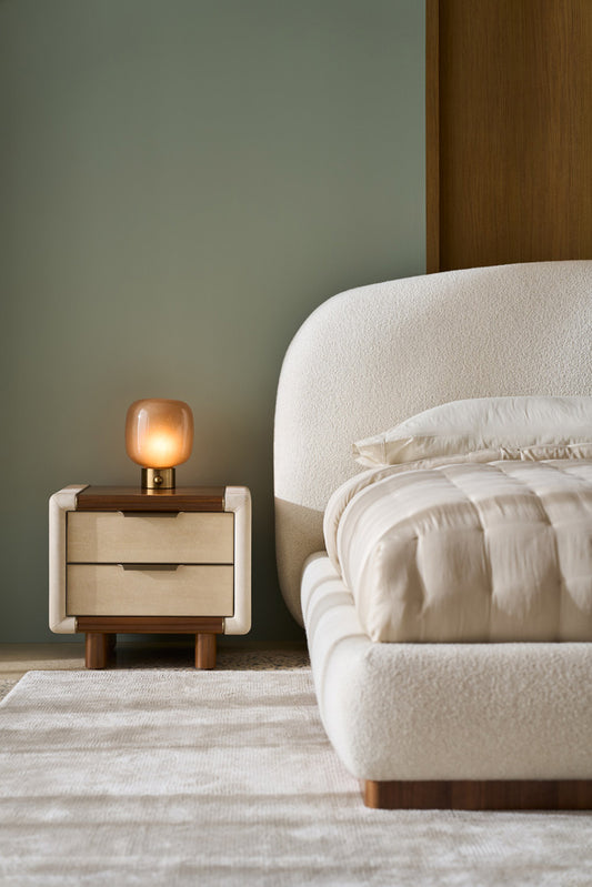 Caracole - Botero Large Nightstand in Retro Walnut - CLA-024-063
