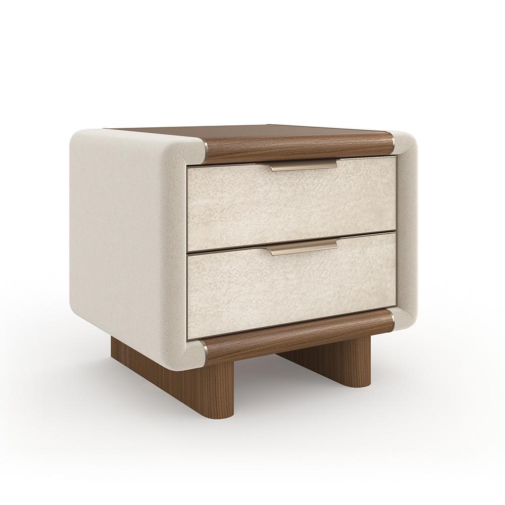 Caracole - Botero Small Nightstand in Retro Walnut - CLA-024-068 veiw 1