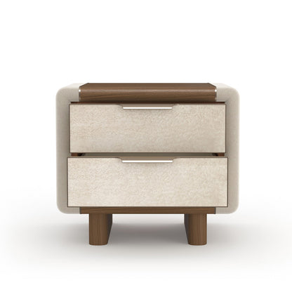 Caracole - Botero Small Nightstand in Retro Walnut - CLA-024-068