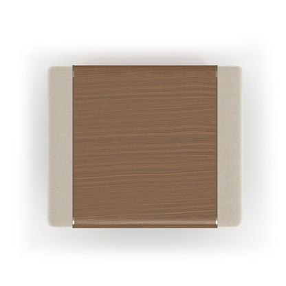 Caracole - Botero Small Nightstand in Retro Walnut - CLA-024-068