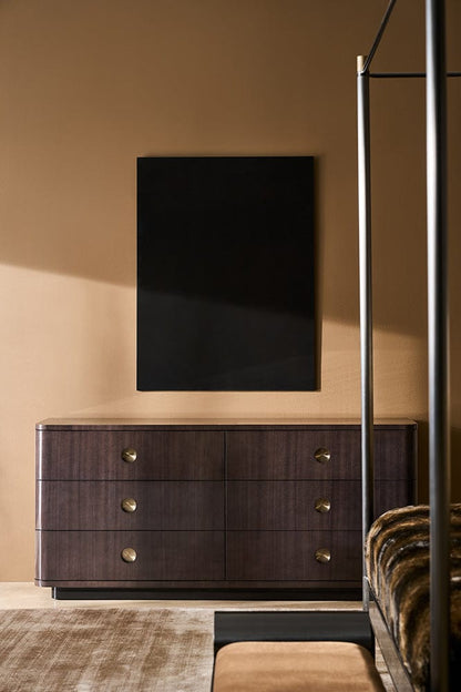 Caracole - Campaign King Bed With Canopy in Brushed Deep Bronze, Champagne Gold - CLA-024-126