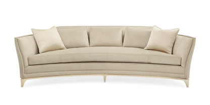 Caracole - Classic Bend The Rules - Curved Sofa with Silver Leaf Frame - UPH-417-016-A veiw 2