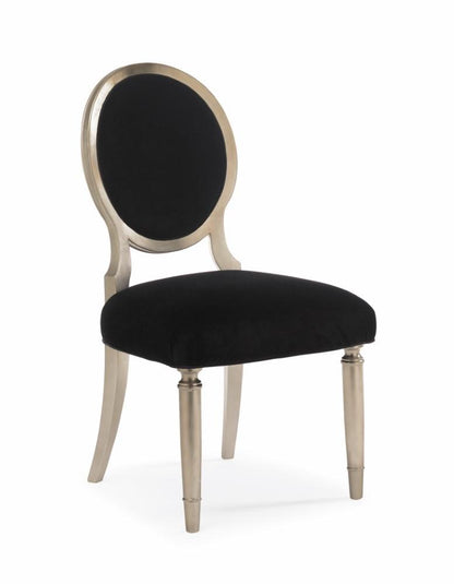 Caracole - Classic Chit-Chat Side - Black Velvet Dining Chair (Set of 2) - TRA-SIDCHA-006 veiw 1