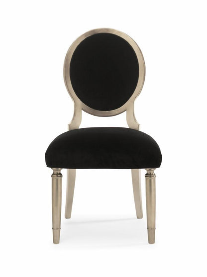 Caracole - Classic Chit-Chat Side - Black Velvet Dining Chair (Set of 2) - TRA-SIDCHA-006 veiw 2