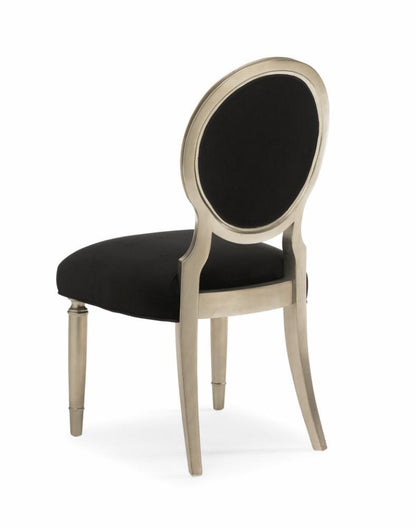 Caracole - Classic Chit-Chat Side - Black Velvet Dining Chair (Set of 2) - TRA-SIDCHA-006 veiw 3