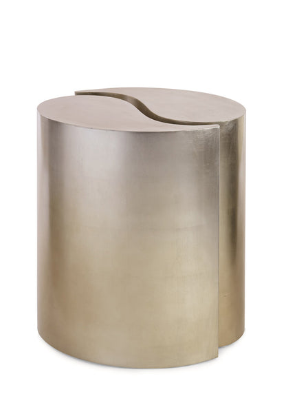 Caracole - Classic End Quote Gold Leaf Accent Table - CON-SIDTAB-034