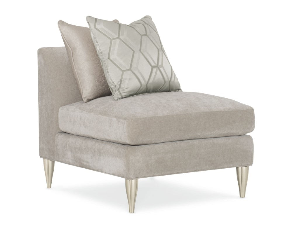 Caracole - Classic Fret Knot Armless Chair - UPH-019-AC1-B veiw 1