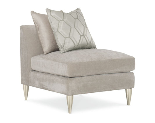 Caracole - Classic Fret Knot Armless Chair - UPH-019-AC1-B veiw 1