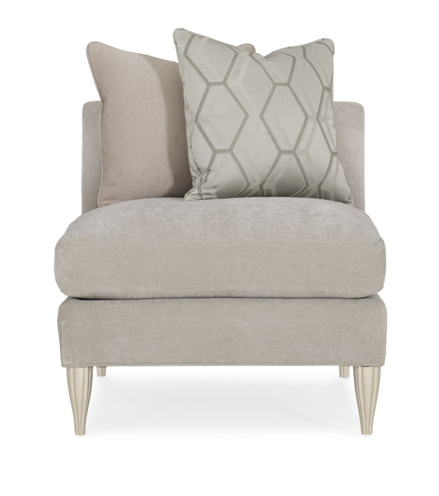 Caracole - Classic Fret Knot Armless Chair - UPH-019-AC1-B veiw 2
