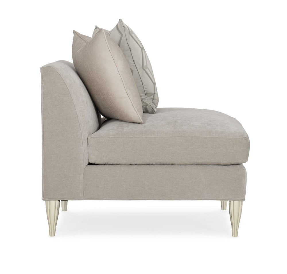 Caracole - Classic Fret Knot Armless Chair - UPH-019-AC1-B veiw 3