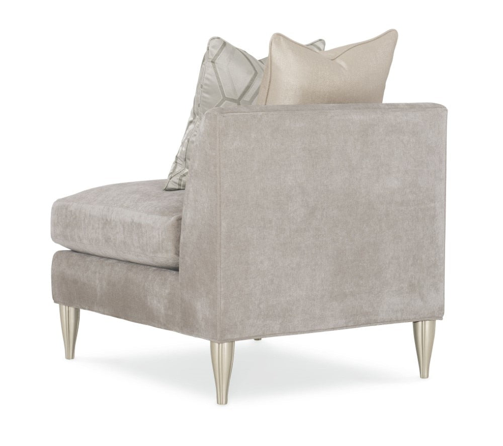 Caracole - Classic Fret Knot Armless Chair - UPH-019-AC1-B veiw 4