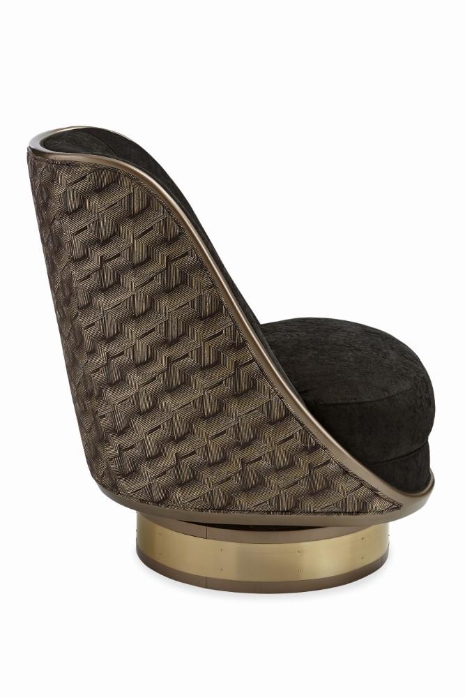Caracole - Classic Go For A Spin Swivel Chair - UPH-018-035-A veiw 3