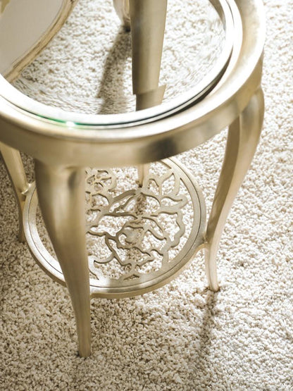 Caracole - Classic Just For You - Round Glass Top Side Table - CLA-016-416 veiw 3