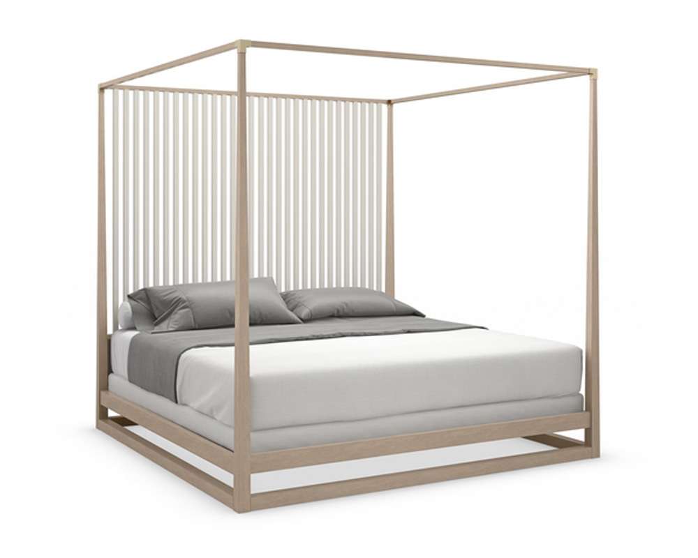 Caracole - Classic Pinstripe Light Bed King Bed - CLA-022-122 veiw 1