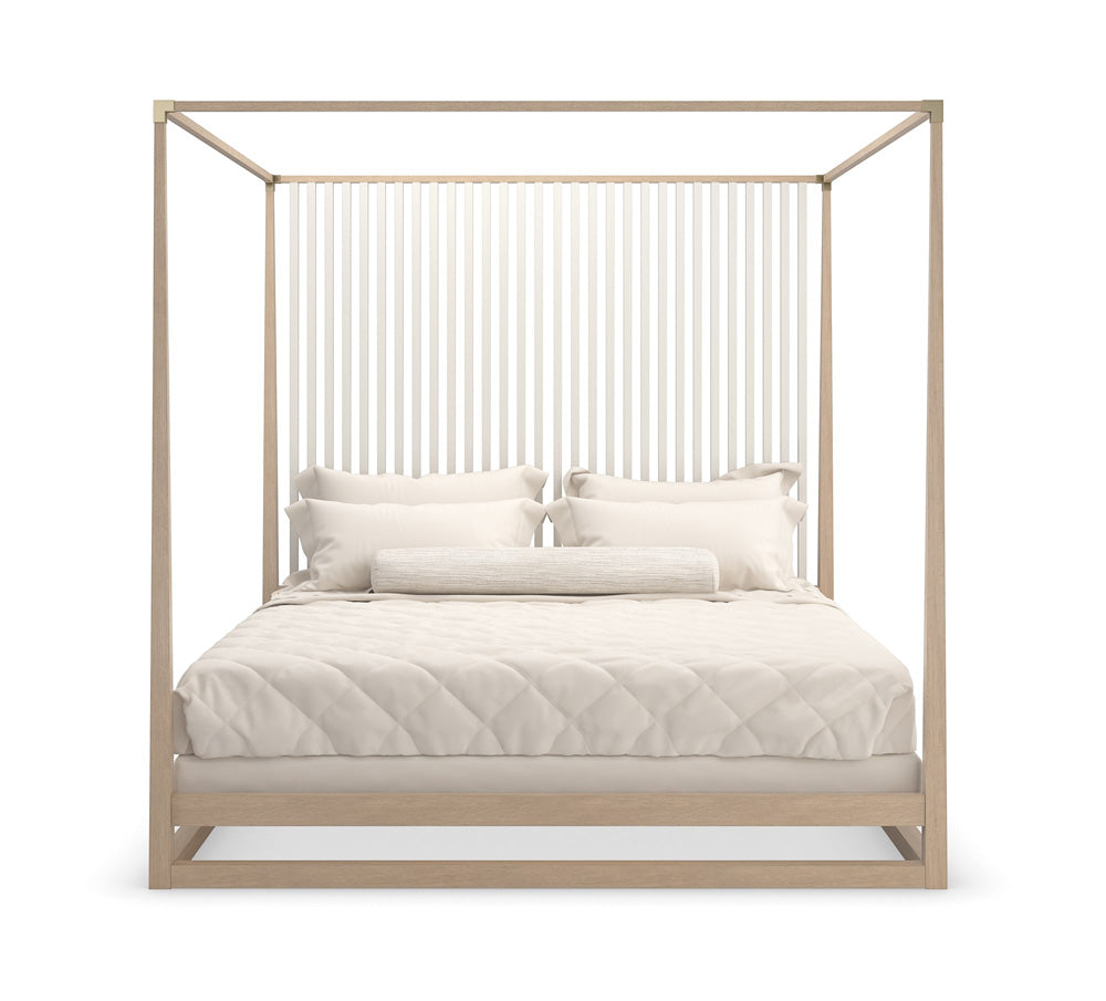 Caracole - Classic Pinstripe Light Bed King Bed - CLA-022-122