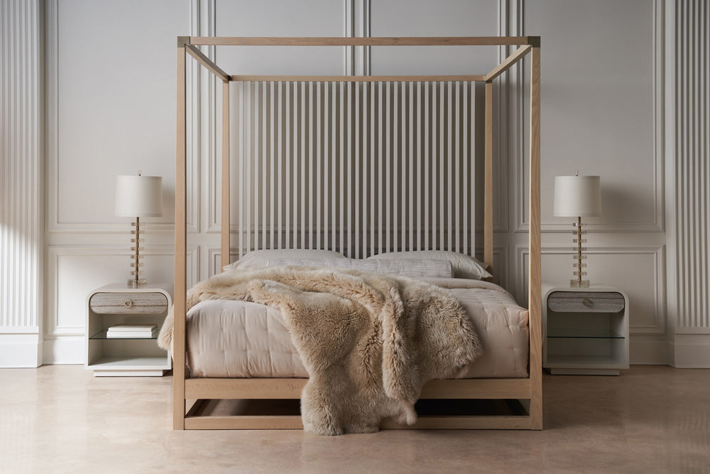Caracole - Classic Pinstripe Light Bed King Bed - CLA-022-122