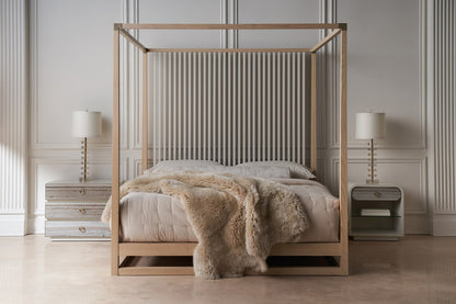 Caracole - Classic Pinstripe Light Bed King Bed - CLA-022-122